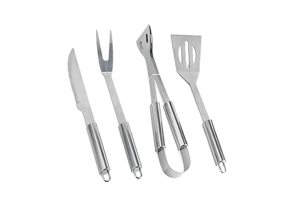 Kit Churrasco [4 Peças] Resistente e Funcional com NF