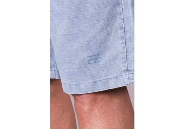 Bermuda Sarja Logo Azul Claro - Tamanho 38 ao 48