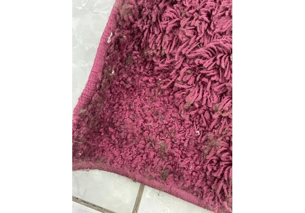 Tapete de lã rosa/roxo 1, 5m x 1, 0m