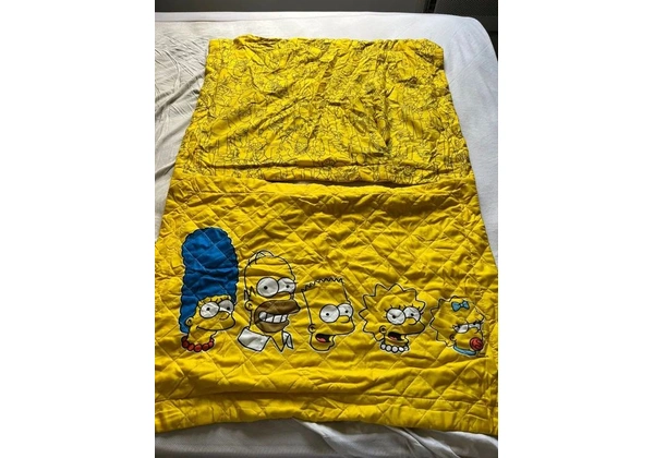 Colcha Dupla Face Simpsons