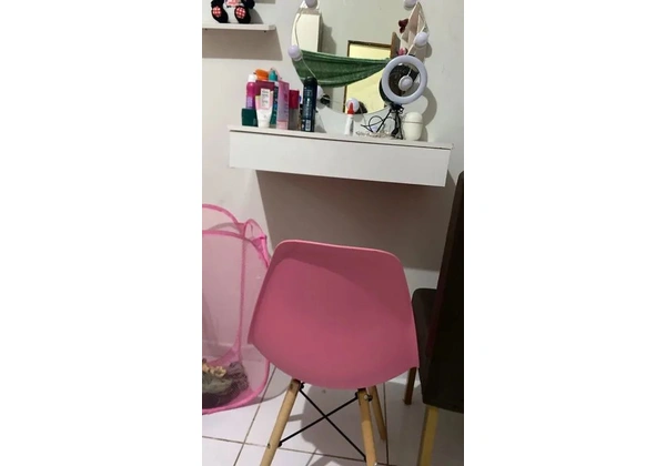 Cadeira Rosa Para Penteadeira