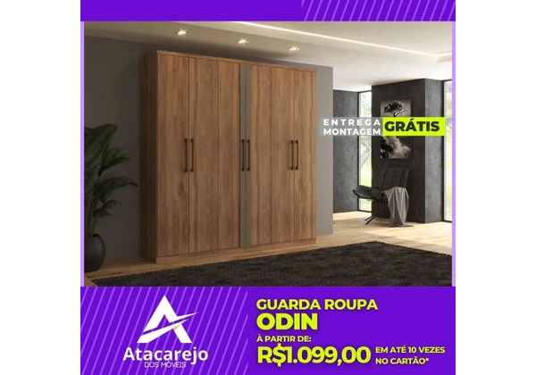 Guarda Roupa Casal Entrega e Montagem Grátis