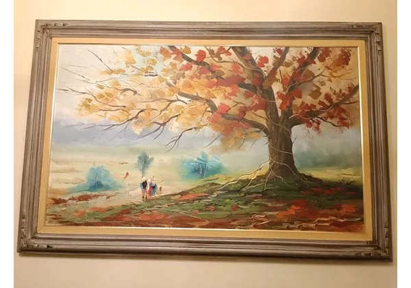 Belíssimo quadro pintado à mão