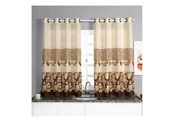 Cortina Cozinha Em Oxford - 2, 40x1, 30 Estampada Cor Cortina Estampa Bule