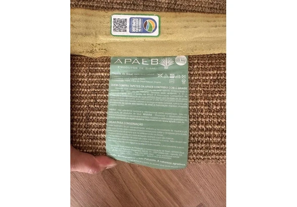Tapete Liso Retangular Sisal 1x1, 5m Leroy Merlin