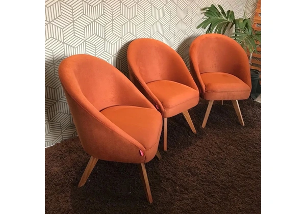 Poltronas de luxo em madeira angelin