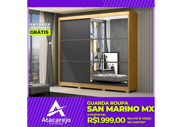 Guarda Roupa Casal Grande Entrega e Montagem Grátis