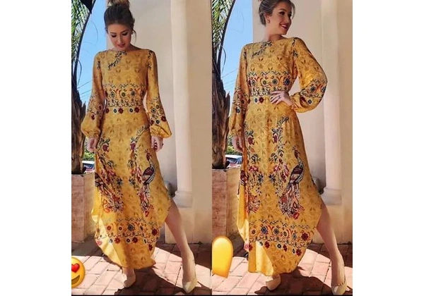 Vestido longo Farm pavão NOVO NA TAG