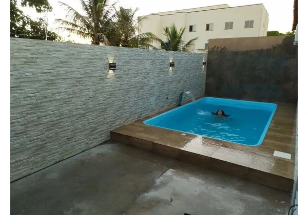 Piscina de fibra RUBÍ 5 - 5, 25X3, 05X1, 30 completo com aquecimento