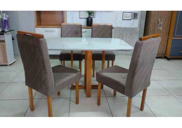 MESA LISY 4 CADEIRAS MADEIRA