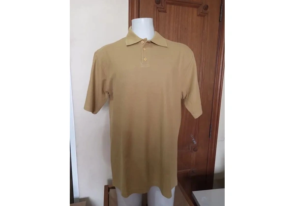 Camiseta Polo Masculina Mostarda Estilo