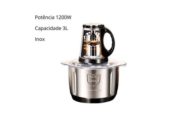 Multiprocessador Alimentos Elétrico 3l Triturador 220v no Brasil Envio Imediato