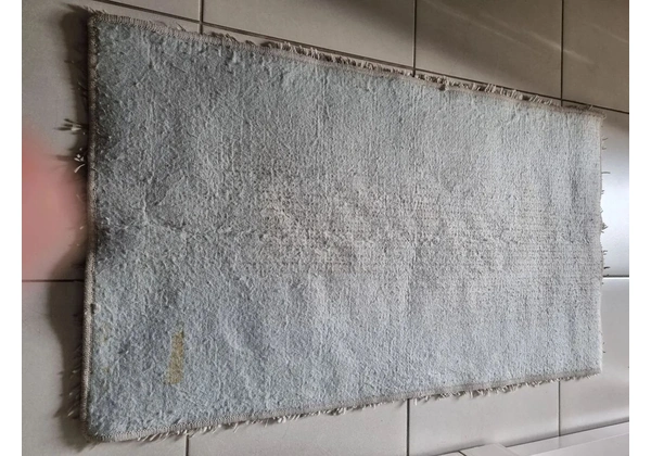 Tapete São Carlos Clemant fio Roselan Prata 1, 20 x 0, 66 metros com ACTIGARD.