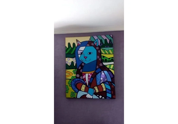 Quadro Réplica de Romero Brito MonaCat