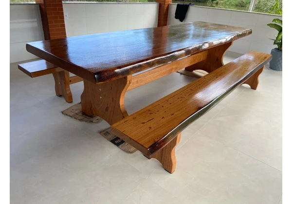 Mesa 3mts pranchão 7cm - exclusiva em até 12x sem juros