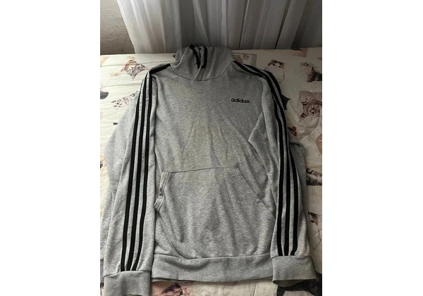 moletom adidas cinza novinho