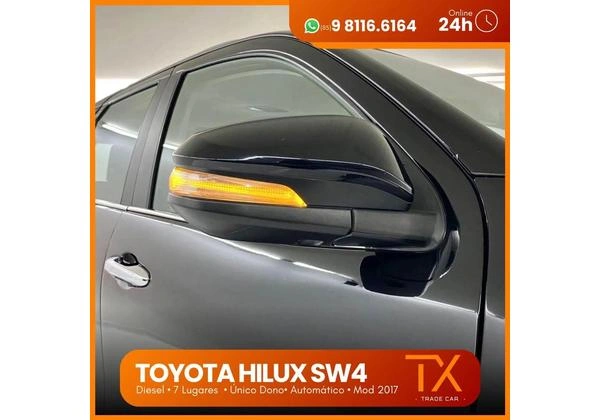 Hilux 2017 2.8 Sw4 Aut 4x4 Diesel 7 Lug IPVA 2025 GRÁTIS