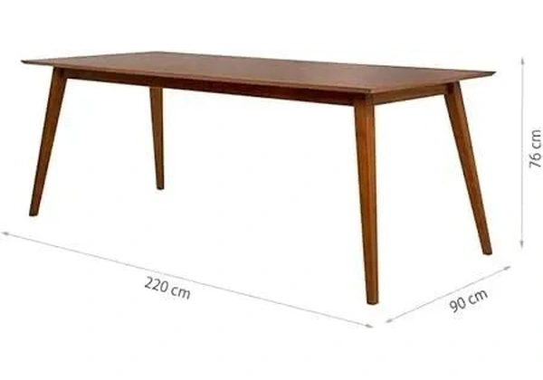Mesa de Jantar 8 Lugares em Madeira Lótus