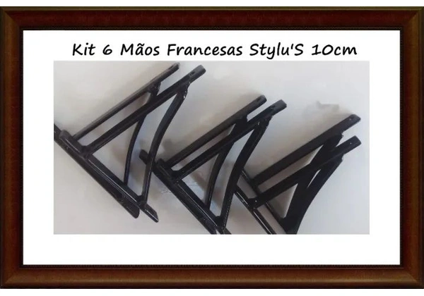 Kit 6 Mãos Francesas 10cm Stylu'S