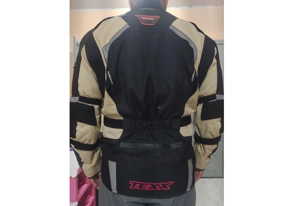 Jaqueta Texx Force III Bege/Preto Tamanho 4XL