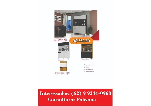 Armario de Cozinha kit duda 120