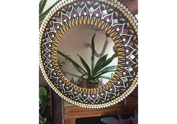 Espelho Mandala Artesanal