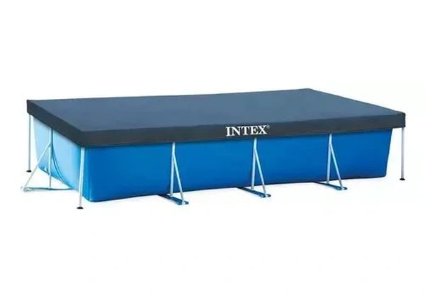 Piscina Estrutural Retangular 7127l Filtro Capa Intex Cor 220v