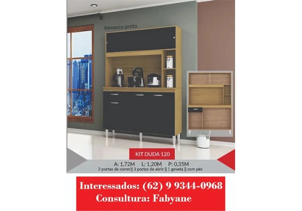 Armario de Cozinha kit duda 120