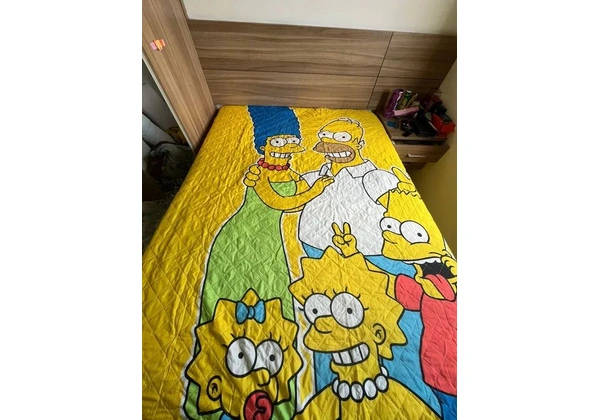 Colcha Dupla Face Simpsons