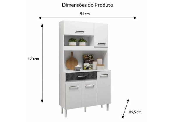 Armário de cozinha magazine - novo