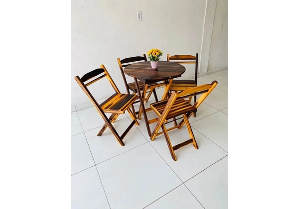 CONJUNTO DOBRÁVEL 70x70 REDONDO