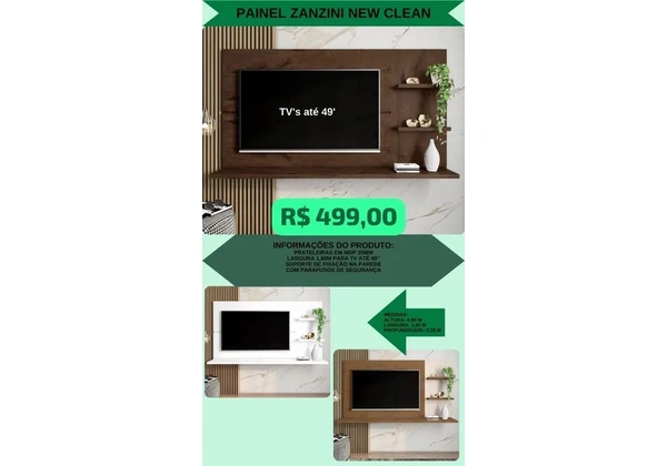 Painel para tv de até 49 polegadas