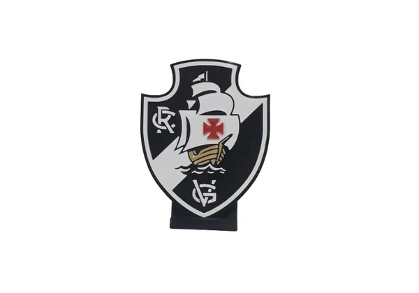 Escudo do Vasco em plástico para Mesa, Estante ou Rack
