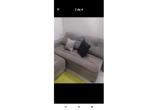 Sofá com divã 4 lugares