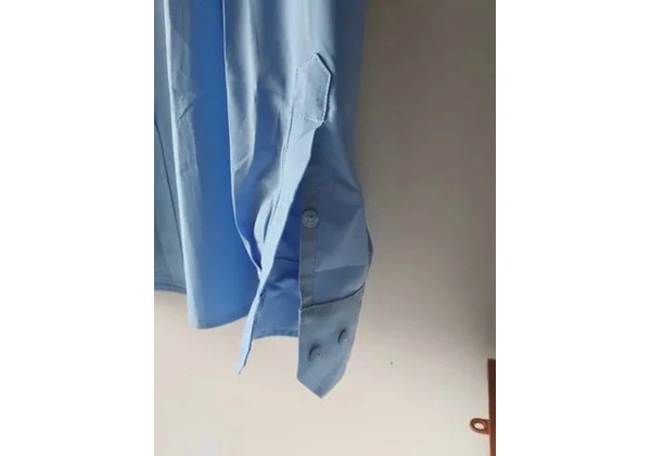 Camisa Dudalina (Tamanho G) Azul Celeste Manga Longa