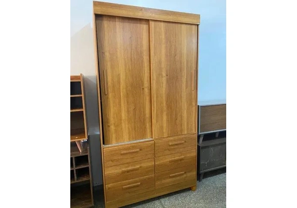 Guarda Roupa Solteiro 2 Portas 6 Gavetas