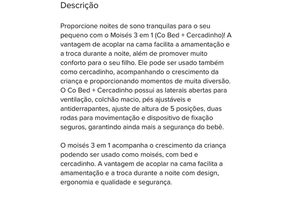 Berço 3 em 1