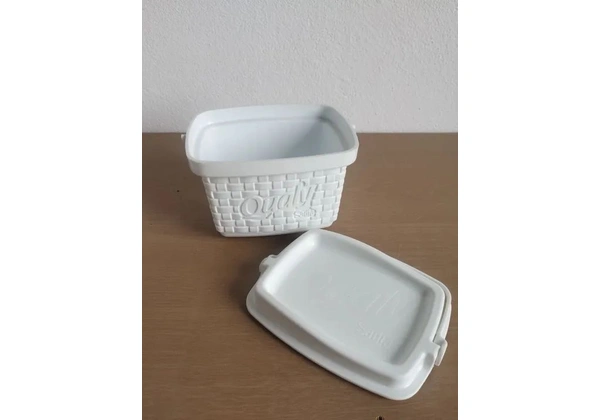 Porta-pote de margarina Qualy Sadia antigo com alça
