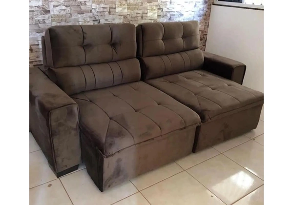 Sofá Retrátil e Reclinável 2.30 MT ( Pronta Entrega ) Super Lindo E Luxuoso