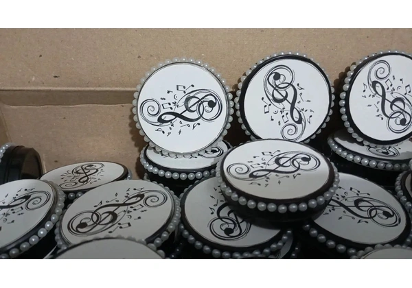 Kit de decoração de festa completo:tema musical.