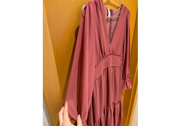 Vestido Manga Longa - Tamanho M