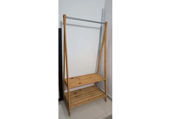 Estante arara e sapateira de pinus