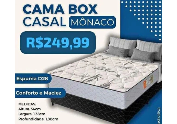 Cama Box Mônaco ( entrega imediata )