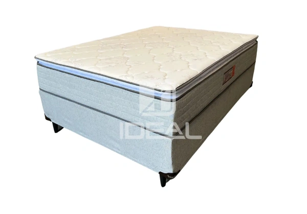 Cama Box Casal 1.38 Top Flex Ouro .