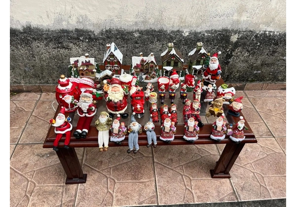 Lote de Enfeites de Natal + iluminação