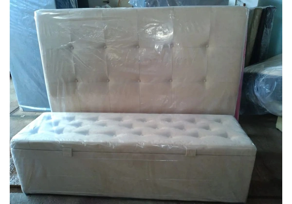 Kit Cabeceira + Recamier Baú (Entrega Grátis)