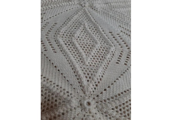 Colcha de crochê artesanal para cama casal ou Queen