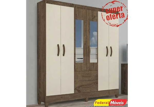 Guarda Roupa com Espelho Novo Temos Outras Cores