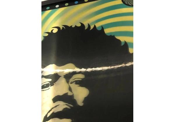 Quadro decorativo Jimi Hendrix holográfico