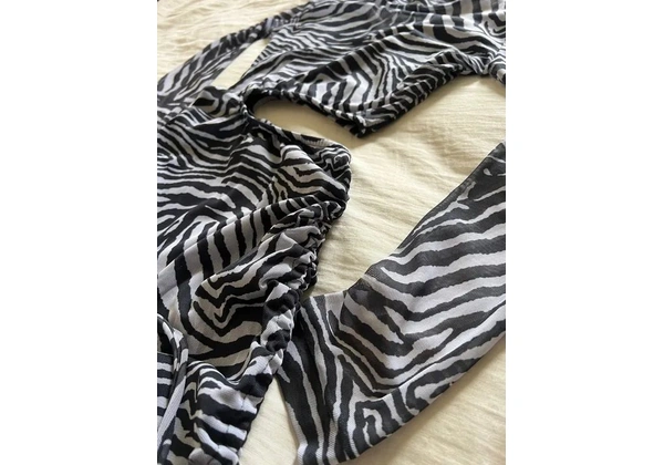Vestido Zebra Sexy - Tamanho P